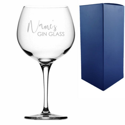 - Personalised Engraved Primeur Balloon Glass Cocktail Glasses 680Ml