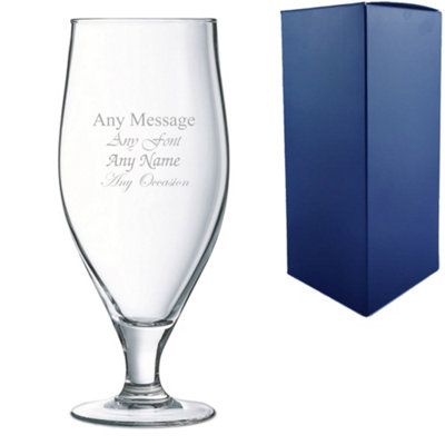  - Personalised Engraved Stuttgart Stemmed Pint Pint Glass