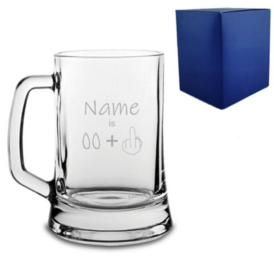  - Personalised Engraved Funny Tankard Tankard Age Plus 1 Design