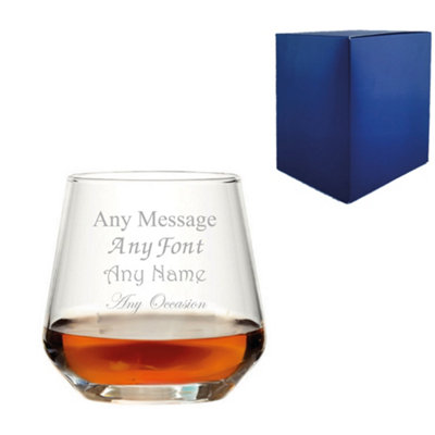  - Personalised Allegra 340Ml Engraved Whisky Glass Tumbler