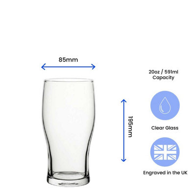  - Personalised Engraved World's Best Partner Design Pint Glass