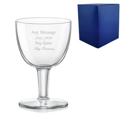  - Personalised Engraved 15Oz Stemmed Abbey Pint Glass Gift Box