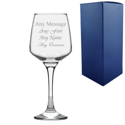  - Personalised Engraved 14Oz Tallo Red Wine Glass