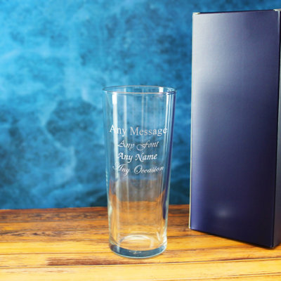  - Personalised Engraved Senator Pint Glass Gift Boxed