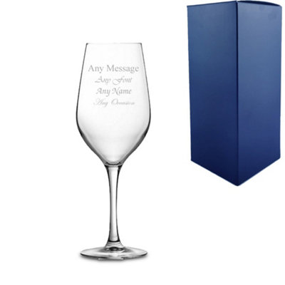  - Personalised Engraved Mineral 9Oz Wine Glass