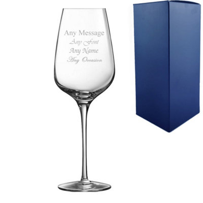  - Personalised Engraved 12Oz Sublym Wine Glass