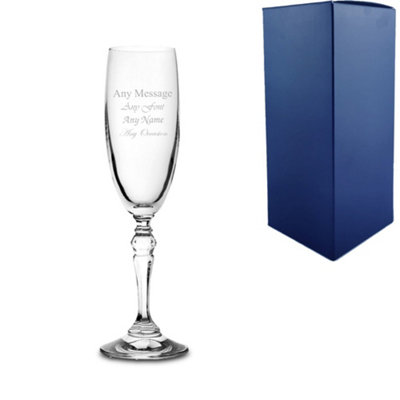  - Personalised Engraved Charleston Champagne Flute 6Oz