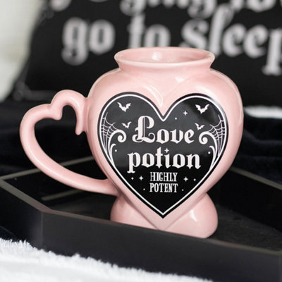  - Pink Love Potion Shaped Ceramic Mug 15.5 X 7 X 12Cm