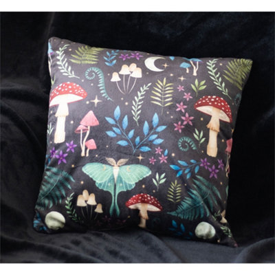  - 35Cm Square Dark Forest Print Cushion