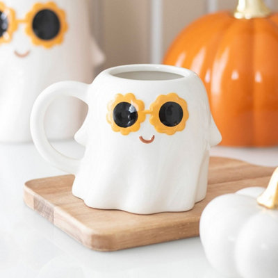  - Groovy Ghost Ceramic Mug 14.5 X 9.5 X 9.5Cm