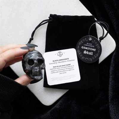  - Black Labradorite Crystal Skull