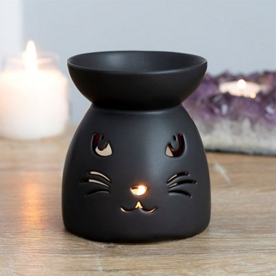  - Black Cat Cut Out Oil Burner And Wax Warmer