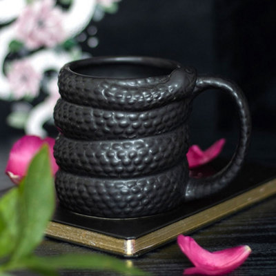  - Black Snake Ceramic Mug 14 X 10 X 10.2Cm
