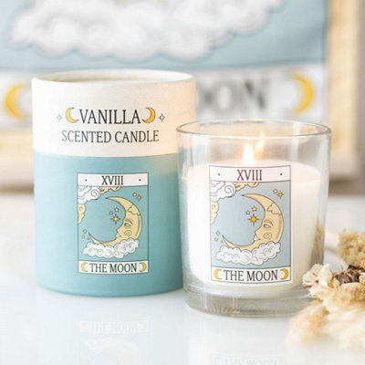 - The Moon Vintage Tarot Vanilla Candle