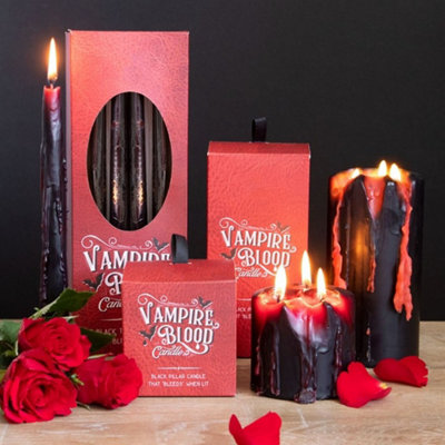  - Set Of 8 Vampire Blood Taper Candles