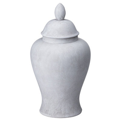 Uniqueful Unisex Grey Darcy Stone Ginger Jar In | : Size 1 Pack - Image 2
