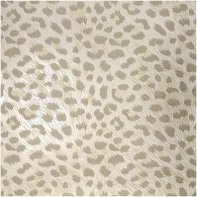 Yes-Online Animal Print Wallpaper Taupe Cream Fur Effect Leopard Spots Modern Feature Wall from B&Q