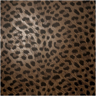 Yes-Online Animal Print Wallpaper Brown Black Fur Effect Leopard Spots Modern Feature Wall from B&Q