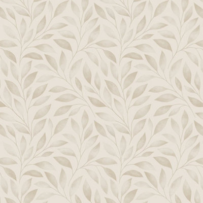 I Love Wallpaper Gentle Vines Wallpaper In Sandstone from B&Q