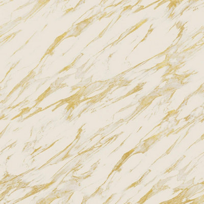 I Love Wallpaper Modern Marble Wallpaper In Cream With Gold Effect from B&Q