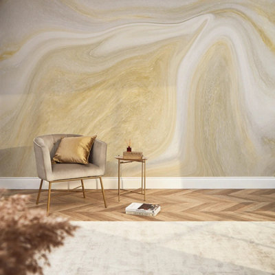 I Love Wallpaper Moscato Mural In Gold Tones (300Cm X 240Cm) from B&Q