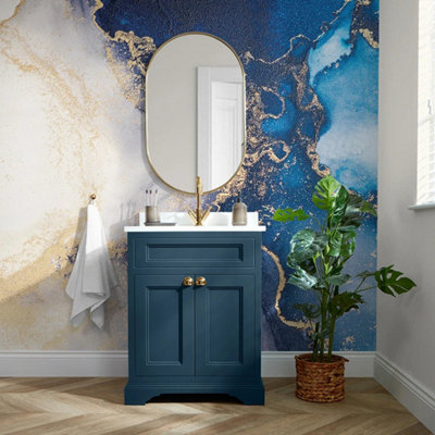 I Love Wallpaper Amalfi Mural In Navy And Gold (300Cm X 240Cm) from B&Q
