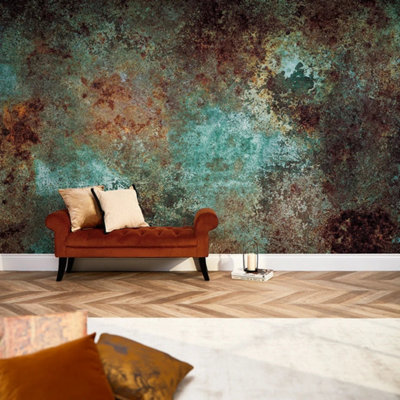 I Love Wallpaper Moritz Mural In Teal (300Cm X 240Cm) from B&Q