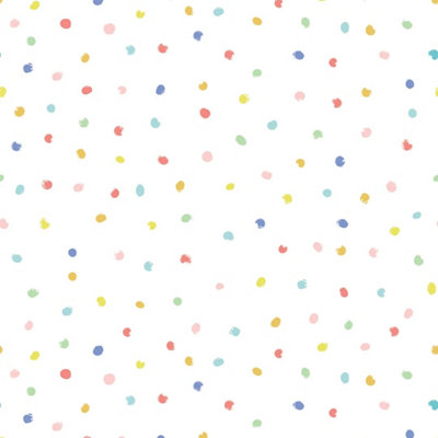 I Love Wallpaper Spots And Dots Wallpaper In Multicoloured from B&Q