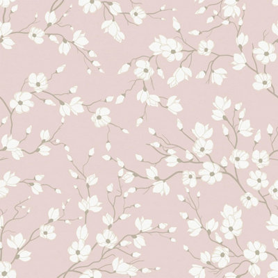 I Love Wallpaper Spring Blossom Wallpaper In Pink from B&Q