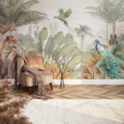 I Love Wallpaper Himalayan National Park Mural In Earthy Tones (350Cm X 240Cm) from B&Q