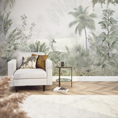 I Love Wallpaper Lush Jungle Mural In Green (350Cm X 240Cm) from B&Q
