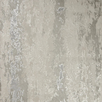 I Love Wallpaper Nova Metallic Wallpaper In Warm Grey And Silver from B&Q