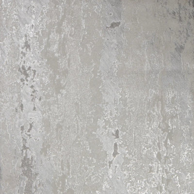 I Love Wallpaper Nova Metallic Wallpaper In Cool Grey And Silver from B&Q