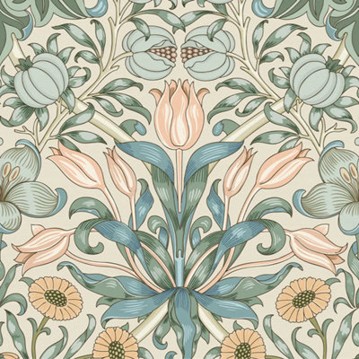 I Love Wallpaper Pomegranate Grove Wallpaper In Cream from B&Q