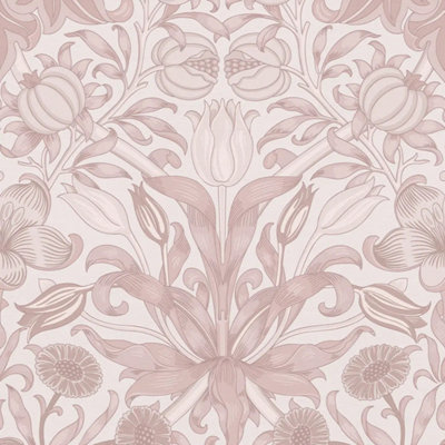 I Love Wallpaper Pomegranate Grove Wallpaper In Soft Pink from B&Q