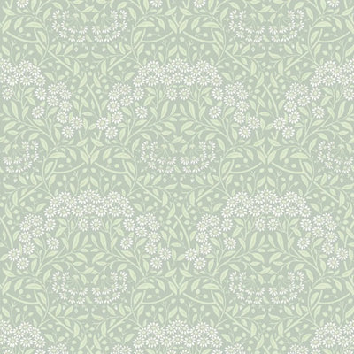 I Love Wallpaper Vintage Daisy Wallpaper In Sage And White from B&Q