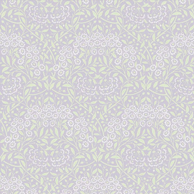 I Love Wallpaper Vintage Daisy Wallpaper In Lavender And Sage from B&Q
