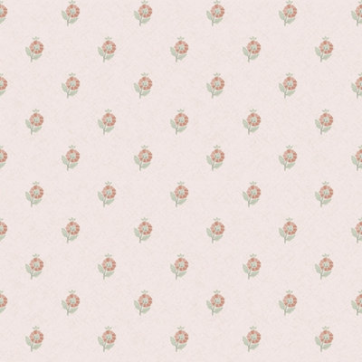 I Love Wallpaper Ditsy Posy Wallpaper In Vintage Pink And Sage from B&Q
