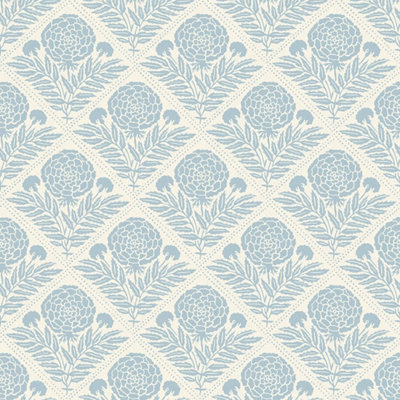 I Love Wallpaper Garden Tapestry Wallpaper In Soft Blue from B&Q