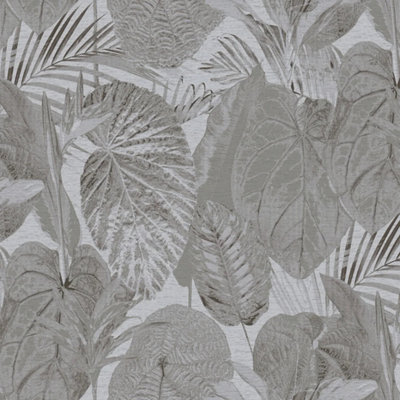 I Love Wallpaper Exotic Oasis Wallpaper In Grey from B&Q
