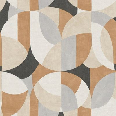 I Love Wallpaper Vintage Visions Wallpaper In Rich Neutrals from B&Q