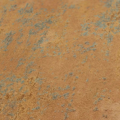 I Love Wallpaper Weathered Metal Wallpaper In Rust from B&Q