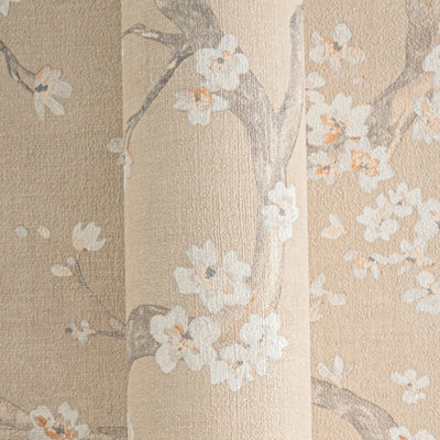 I Love Wallpaper Oriental Blossom Wallpaper In Sand from B&Q