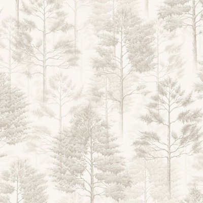 I Love Wallpaper Woodland Whisper Wallpaper In Cream from B&Q