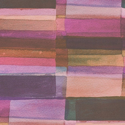 I Love Wallpaper Abstract Visions Wallpaper In Purple Hues from B&Q