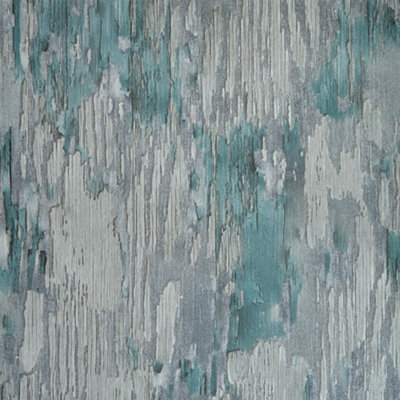 I Love Wallpaper Novara Wallpaper In TealSilver And Silver Glitter from B&Q