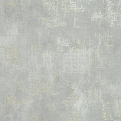 I Love Wallpaper Padua Wallpaper In Gold Metallic On Light Grey from B&Q