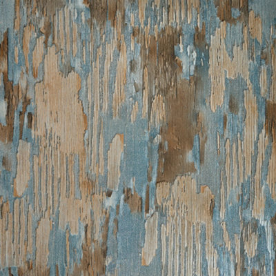 I Love Wallpaper Novara Wallpaper In BlueBrown And Silver Glitter from B&Q