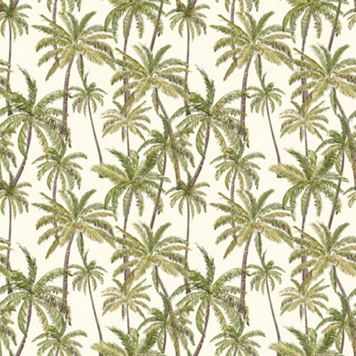 I Love Wallpaper Vintage Palm Wallpaper In Green from B&Q