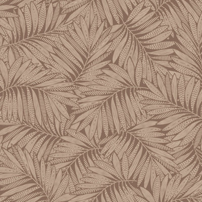I Love Wallpaper Fern Leaf Wallpaper In Mocha from B&Q